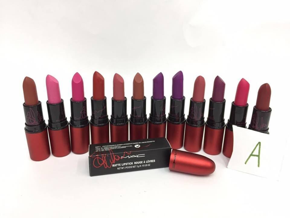 Памада MAC Matte Lipstick Rouge a levres 12шт  (A)